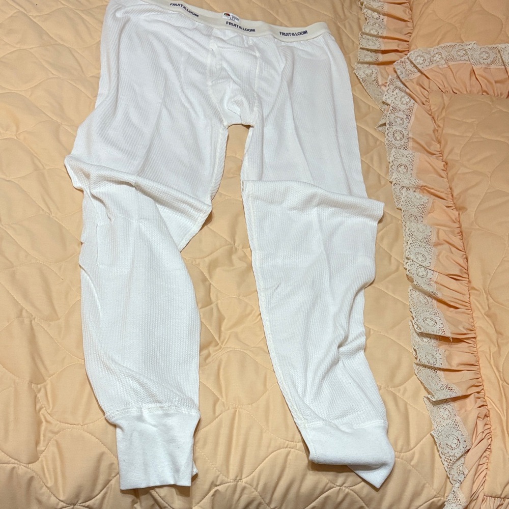 Fruit of the Loom White Thermal Underwear Men’s